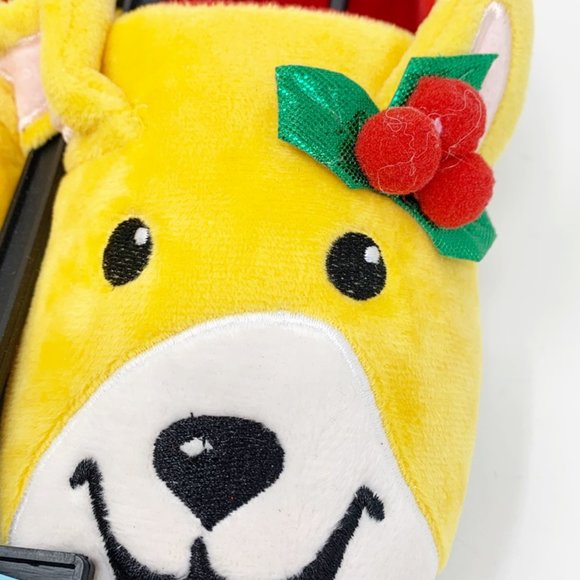 Christmas Shoppe Puppy Slippers Youth Size S/M - Picture 2 of 7